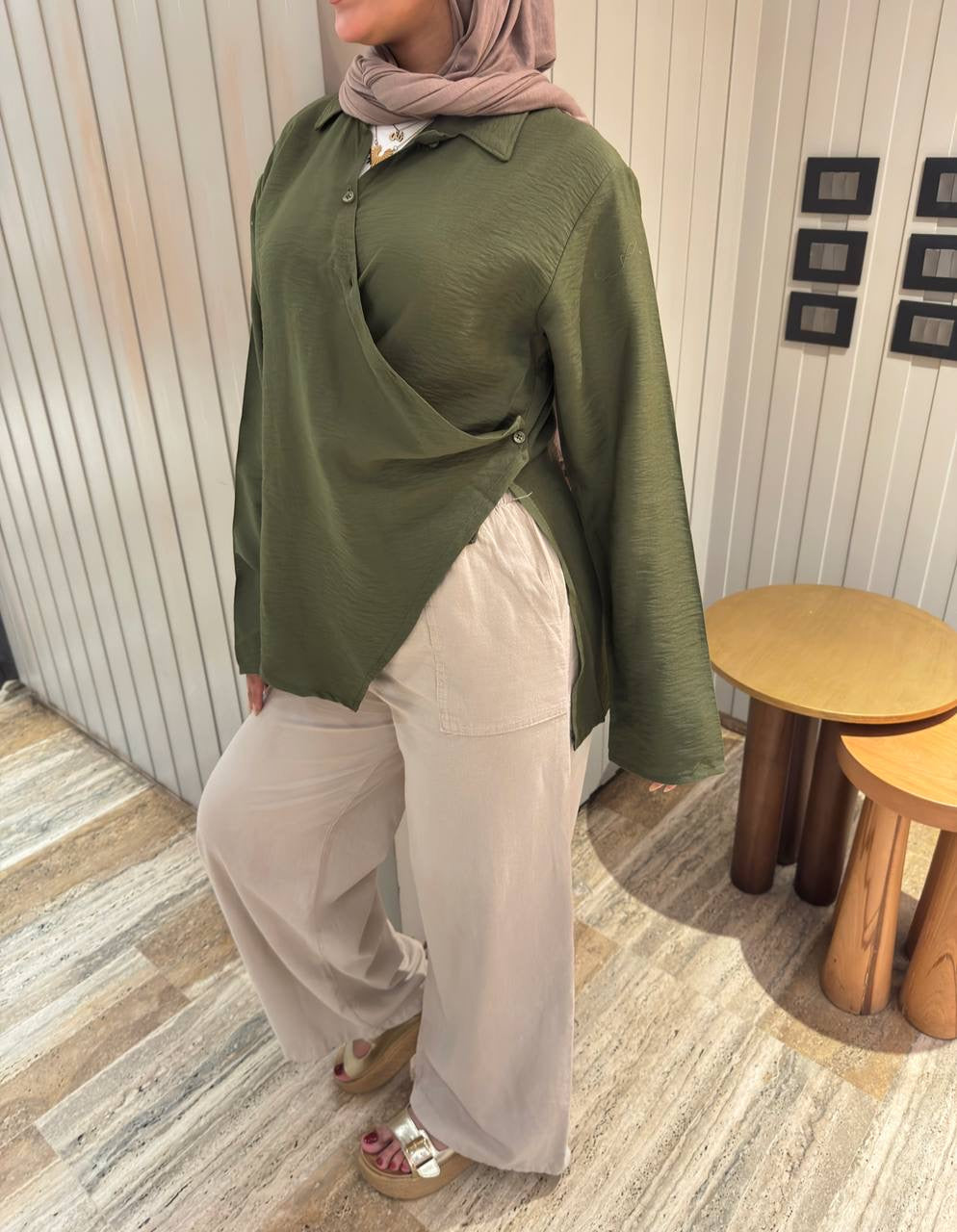 Side-tie Blouse