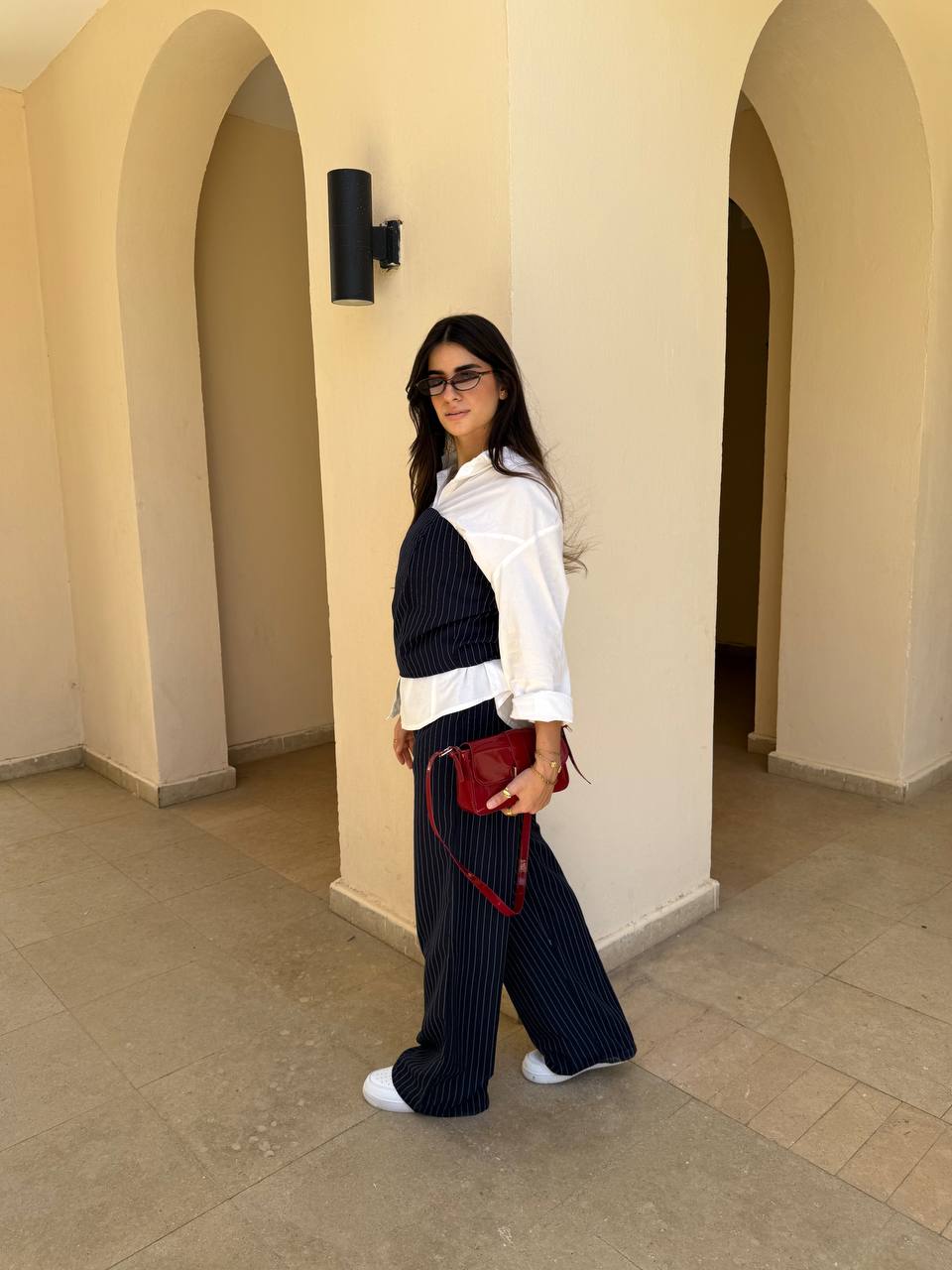 Pinstripe Two-Piece Set