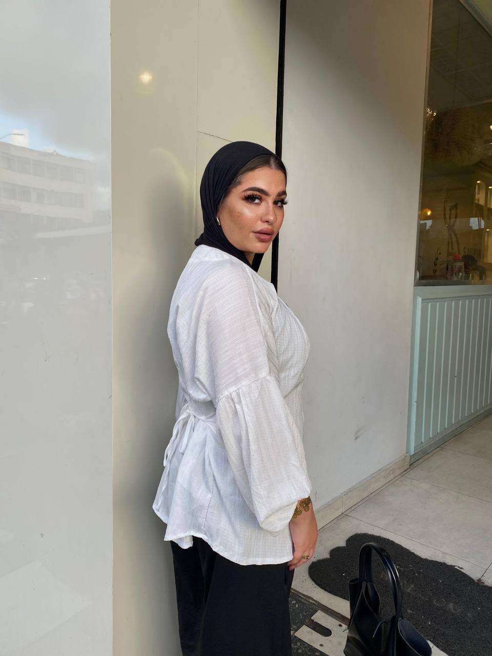 Straight Tie Blouse