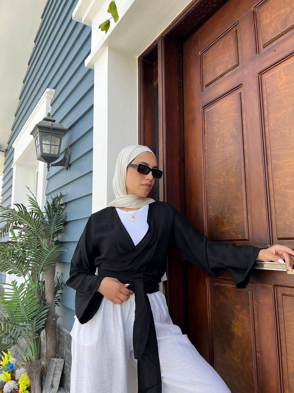 Effortless Wrap Blouse