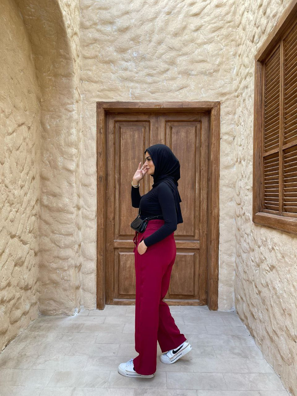 Belted Classic Pants
