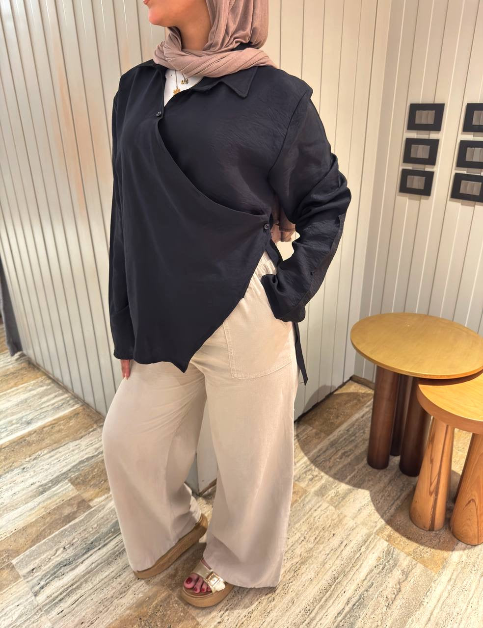 Side-tie Blouse