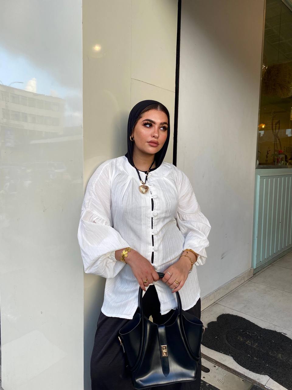 Straight Tie Blouse