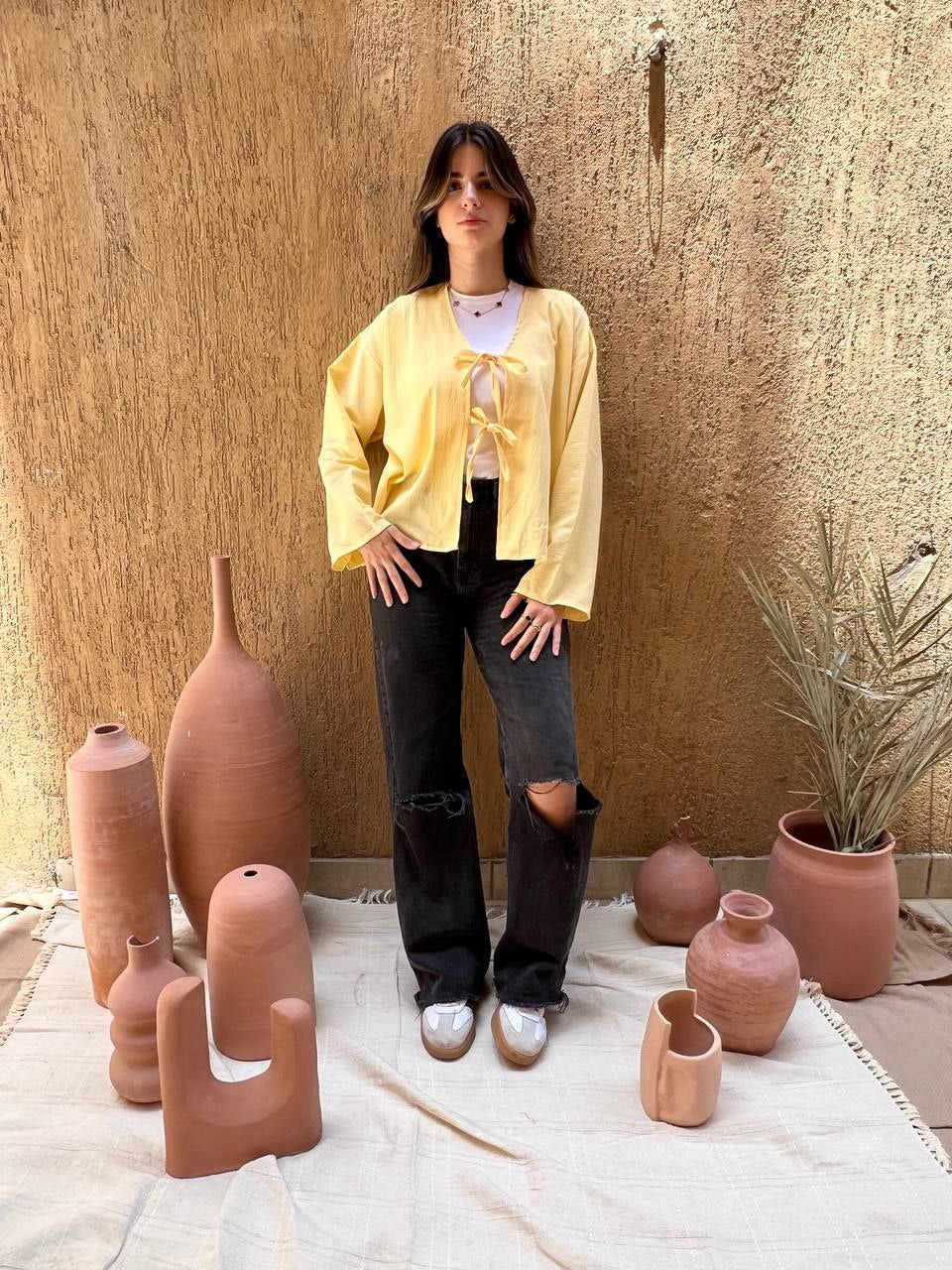 Double Tie Blouse