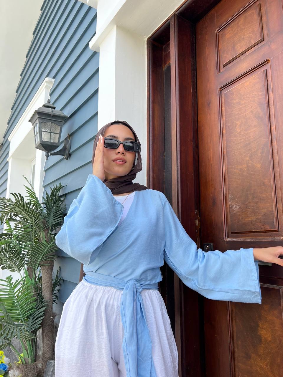 Effortless Wrap Blouse