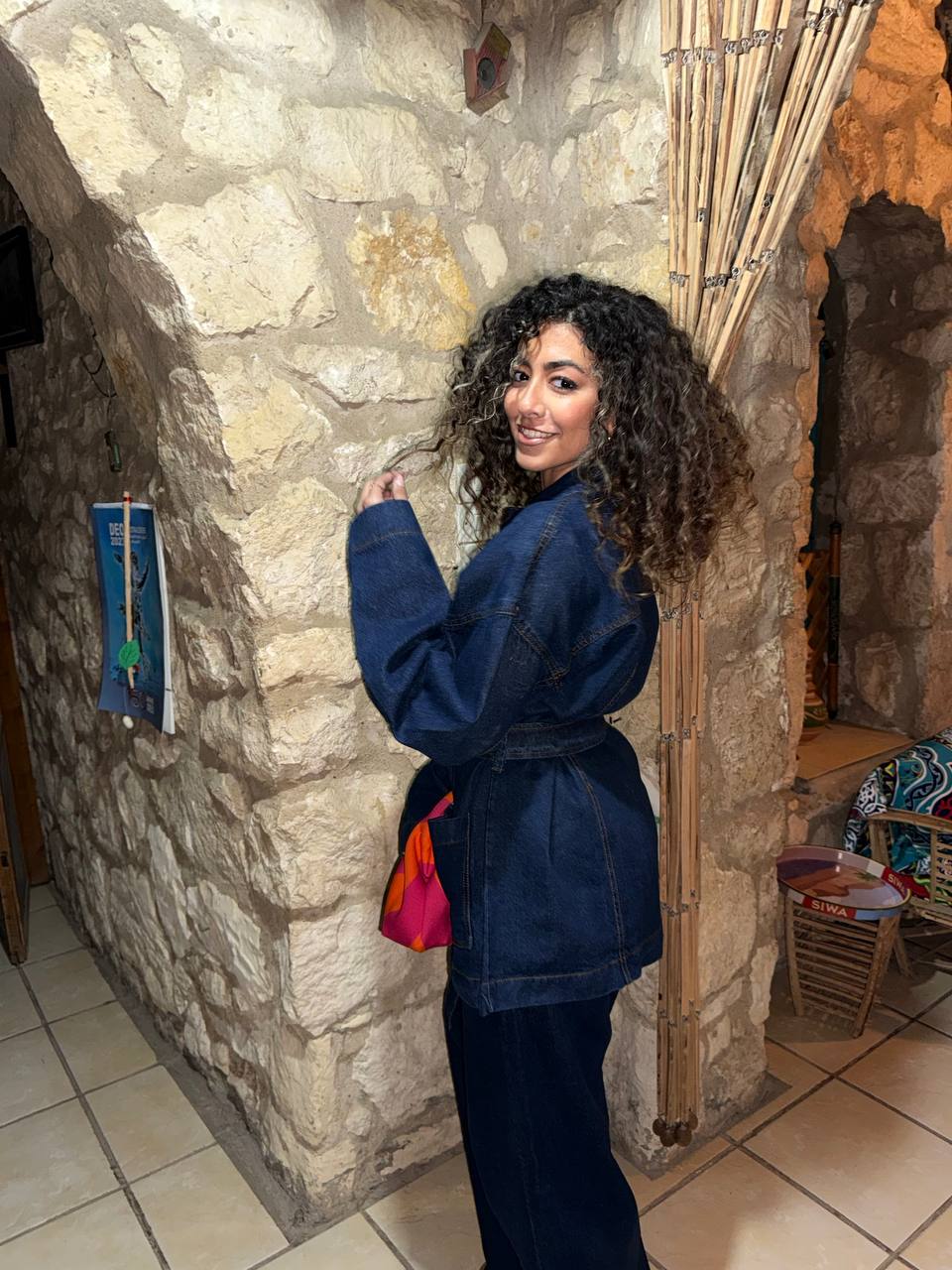 Waistline Denim Suit