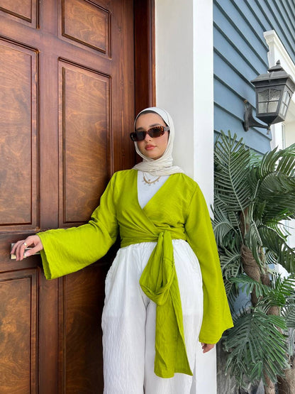 Effortless Wrap Blouse