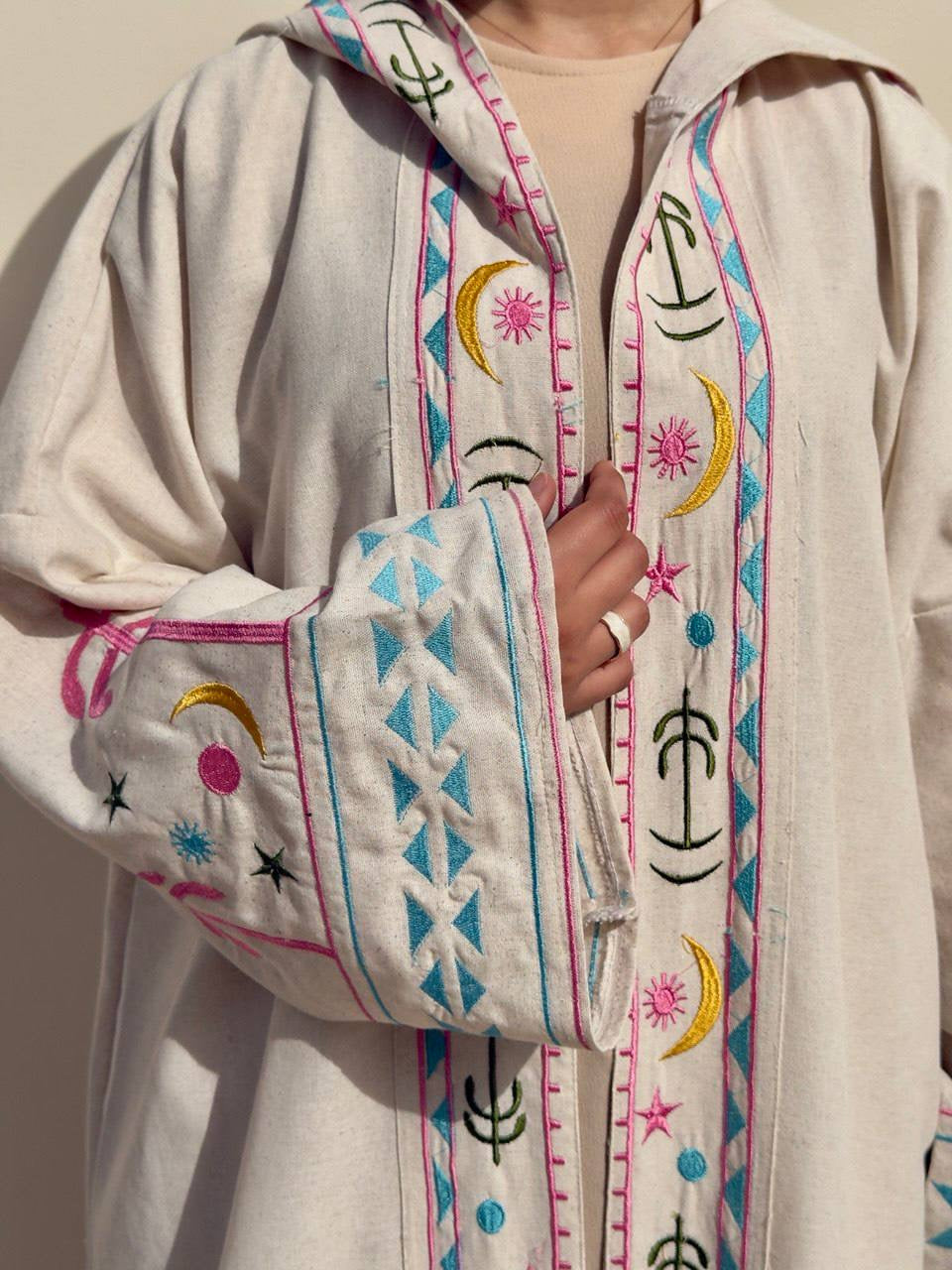 Vibrant Linen Kaftan