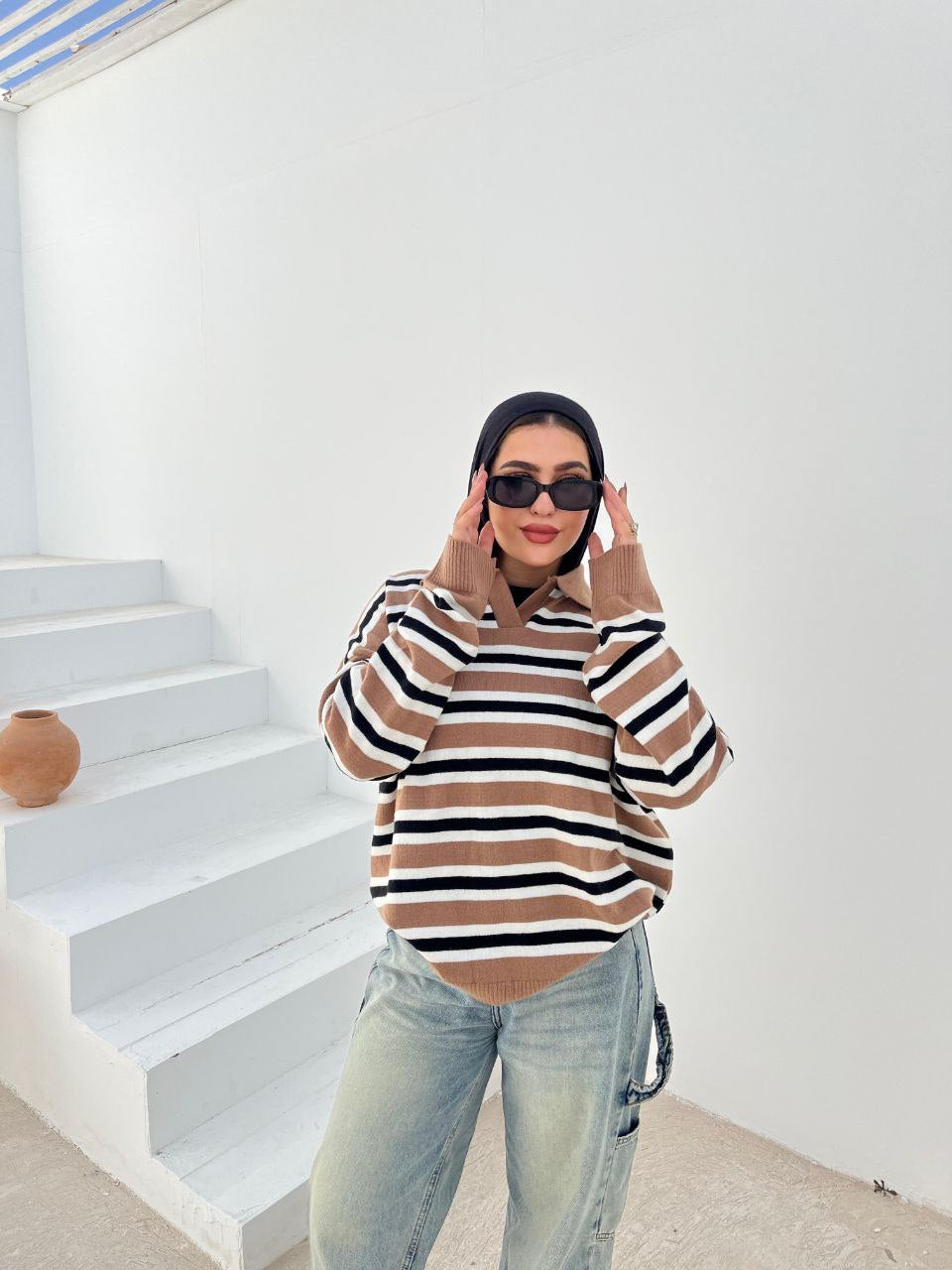 Striped Crewneck Pullover