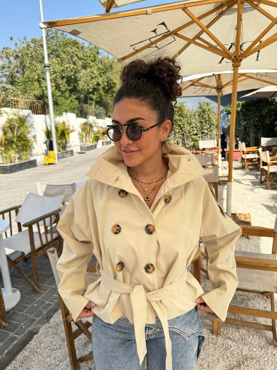 Belted Trench Jacket