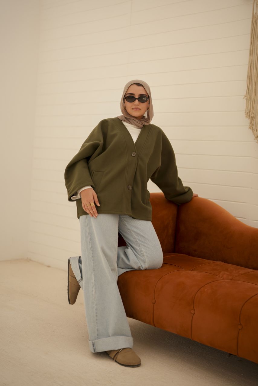 Wool Buttoned Jacket