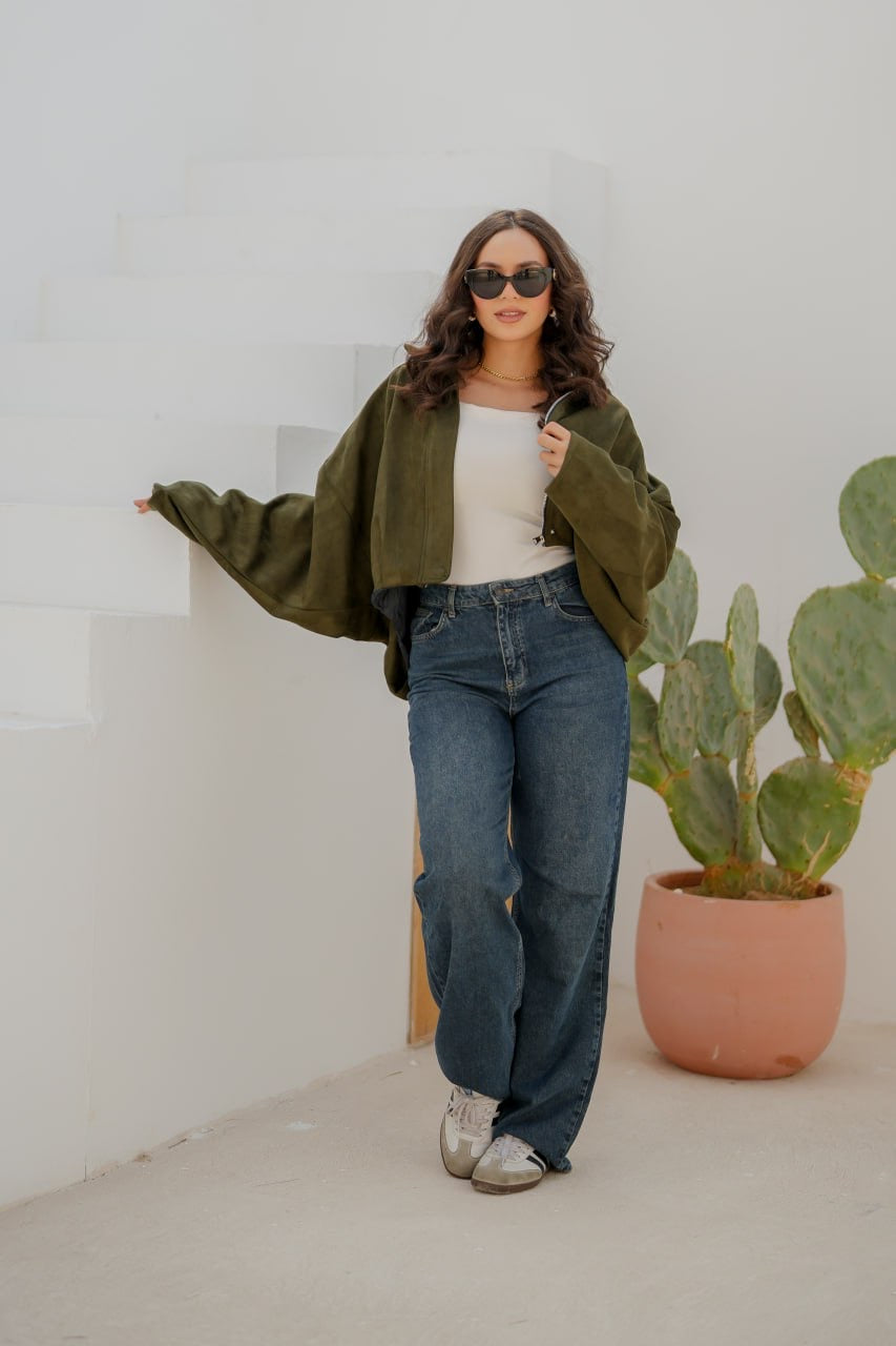 Oversized Suede Jacket