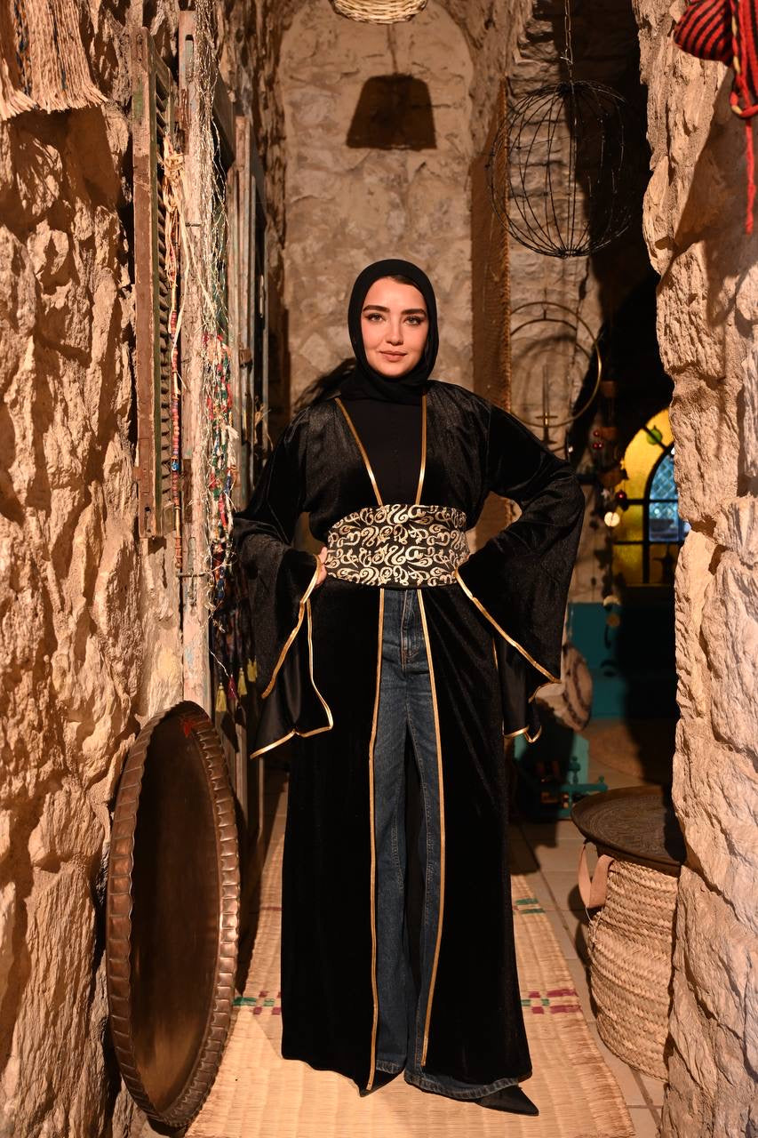 Golden calligraphy Kaftan