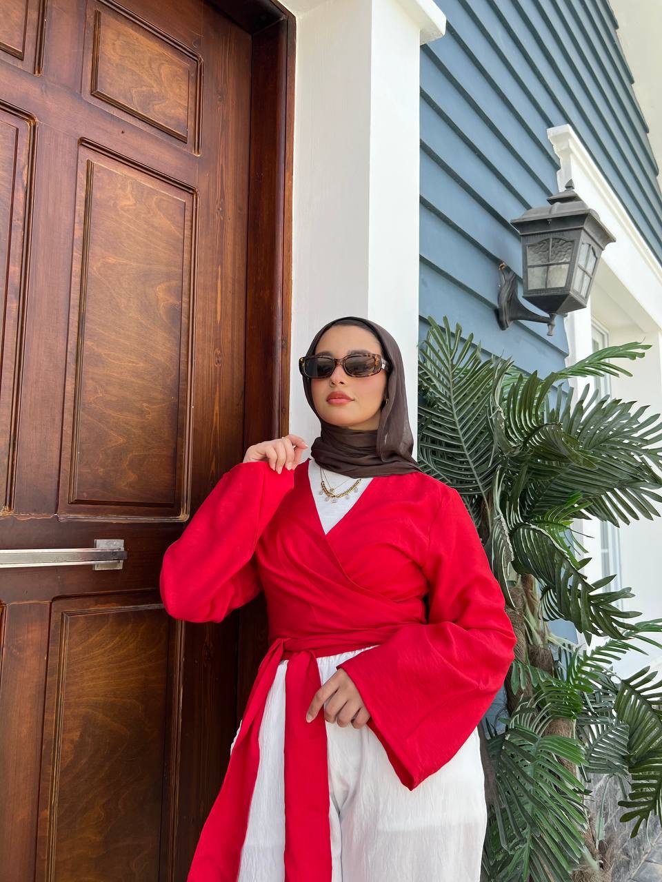 Effortless Wrap Blouse