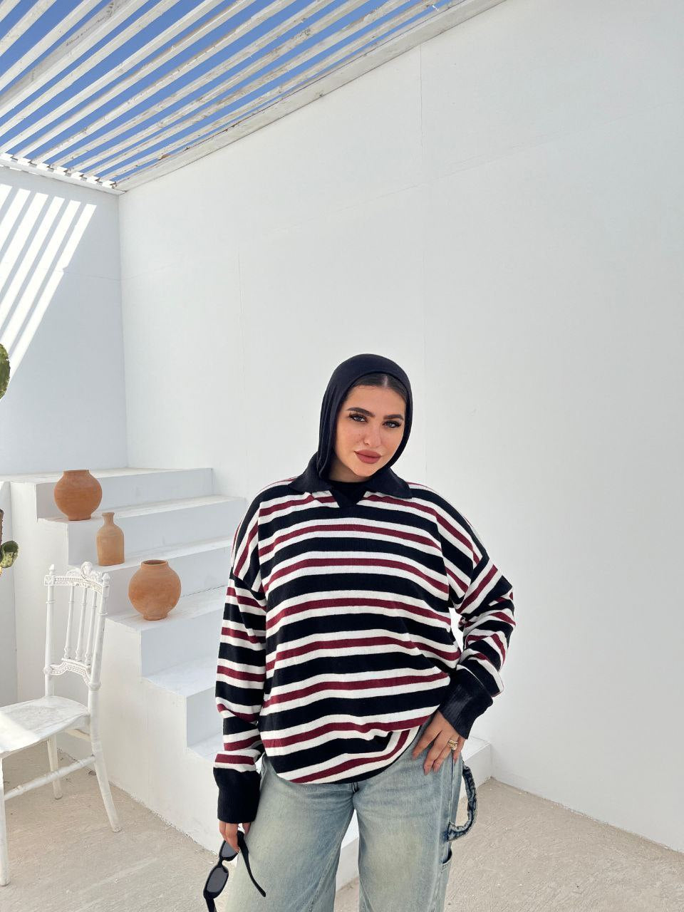 Striped Crewneck Pullover