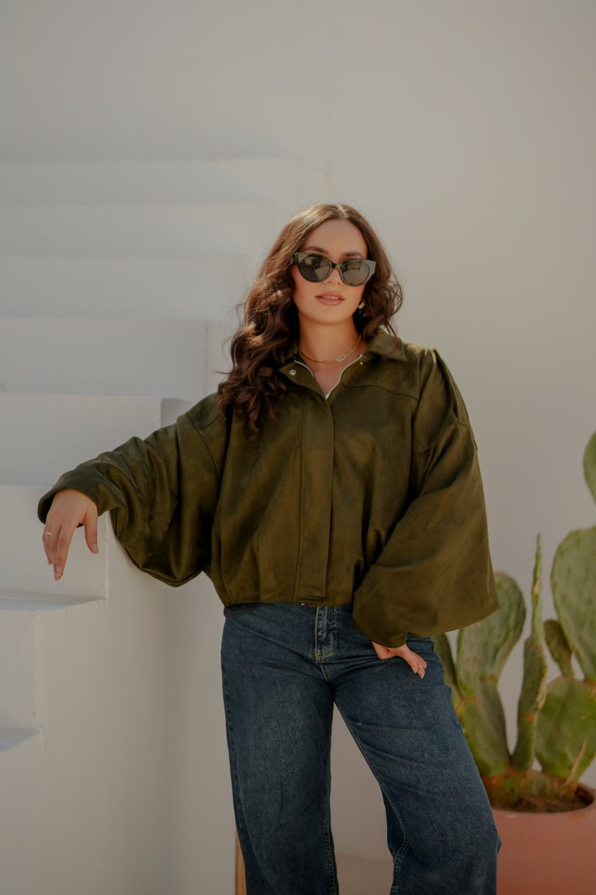 Oversized Suede Jacket