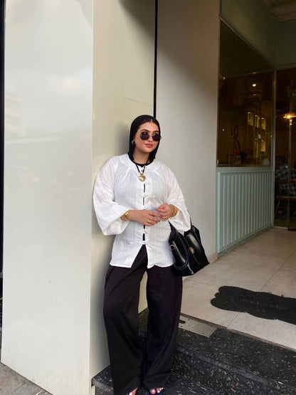 Straight Tie Blouse