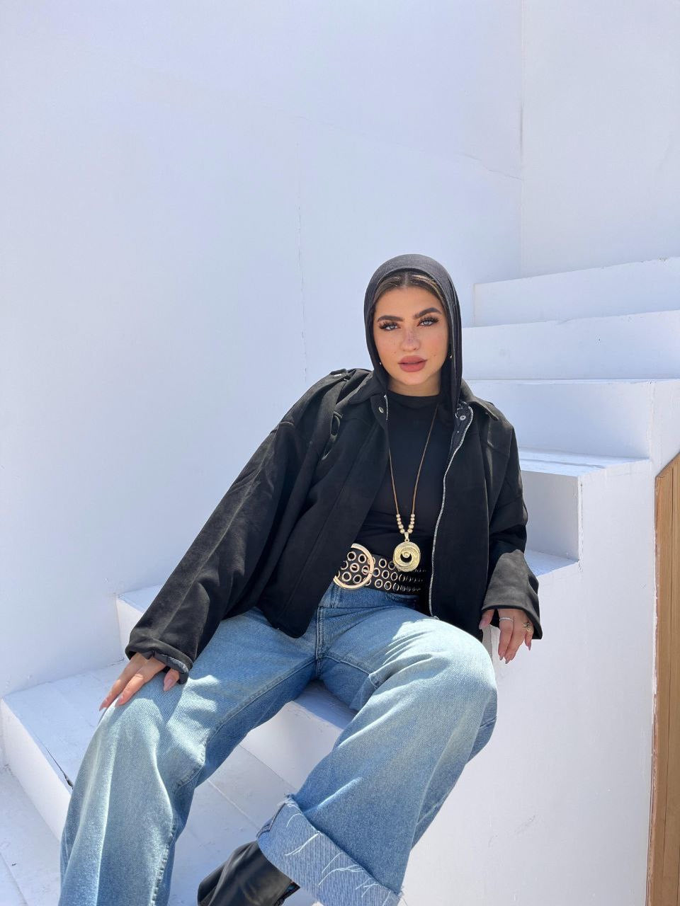 Oversized Suede Jacket