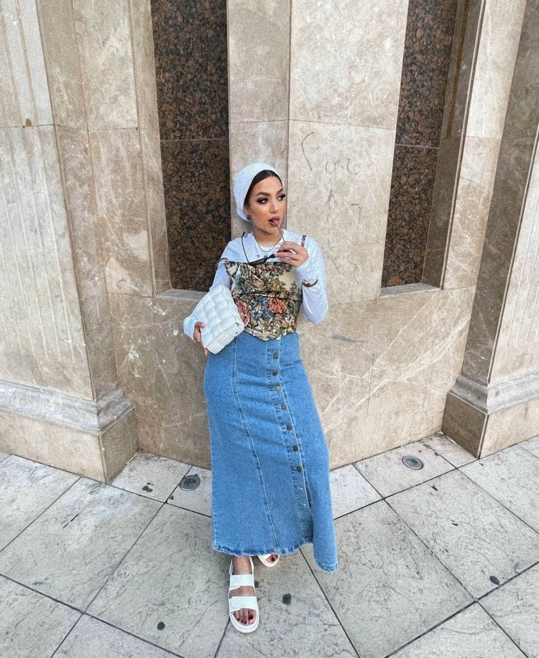 Denim skirt