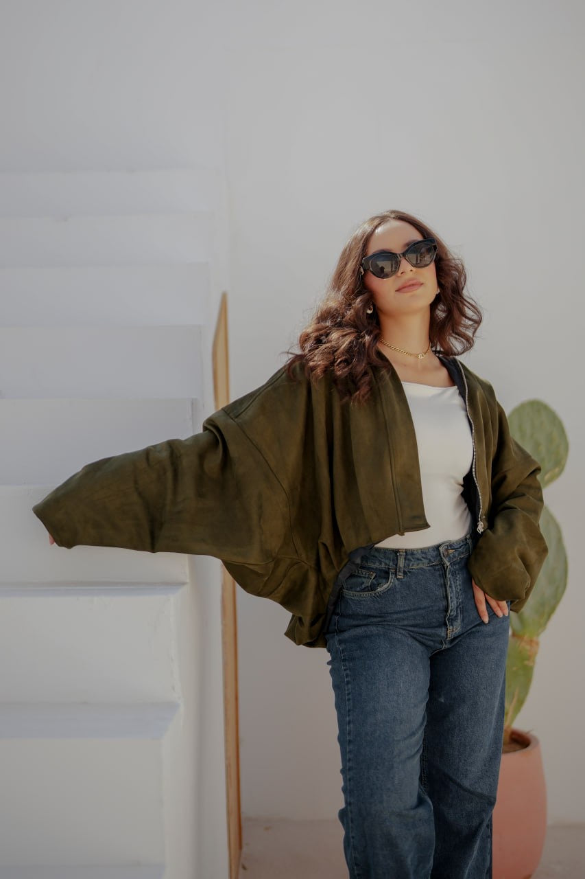 Oversized Suede Jacket