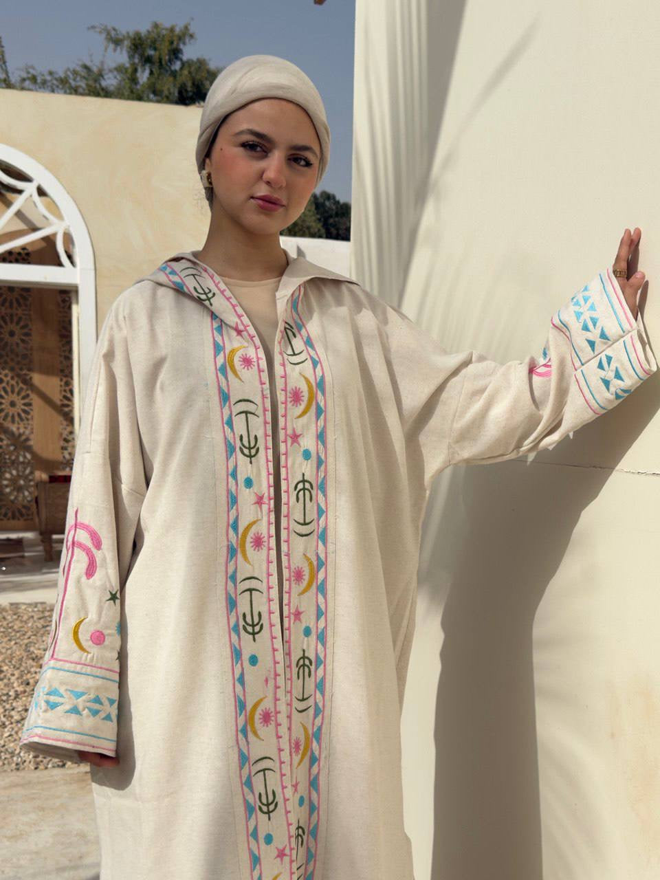 Vibrant Linen Kaftan