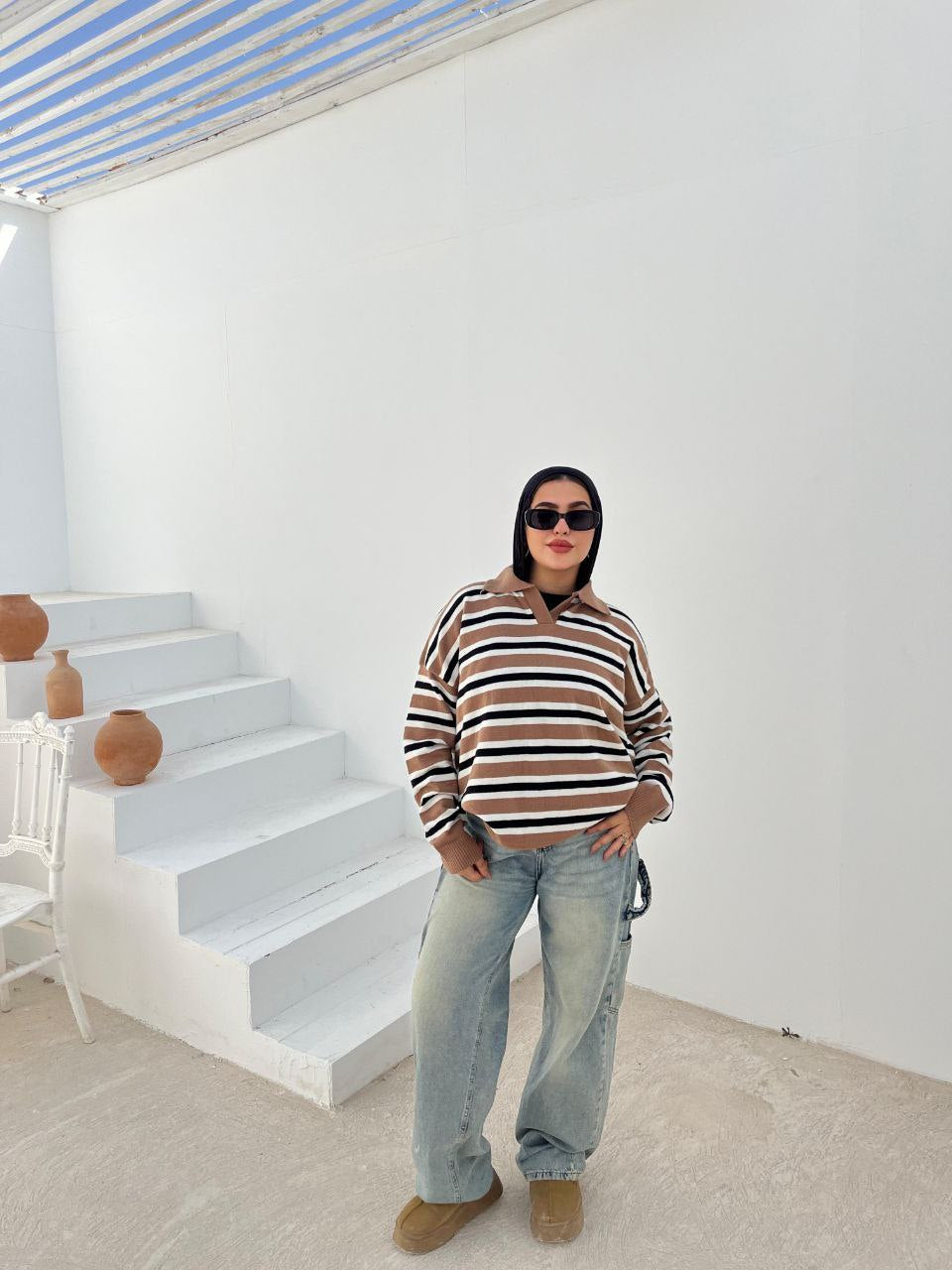 Striped Crewneck Pullover
