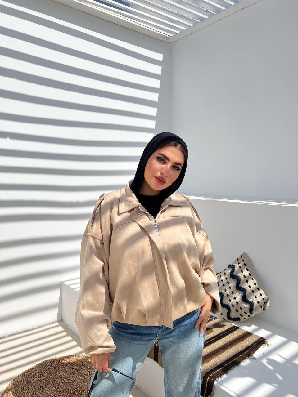 Oversized Suede Jacket