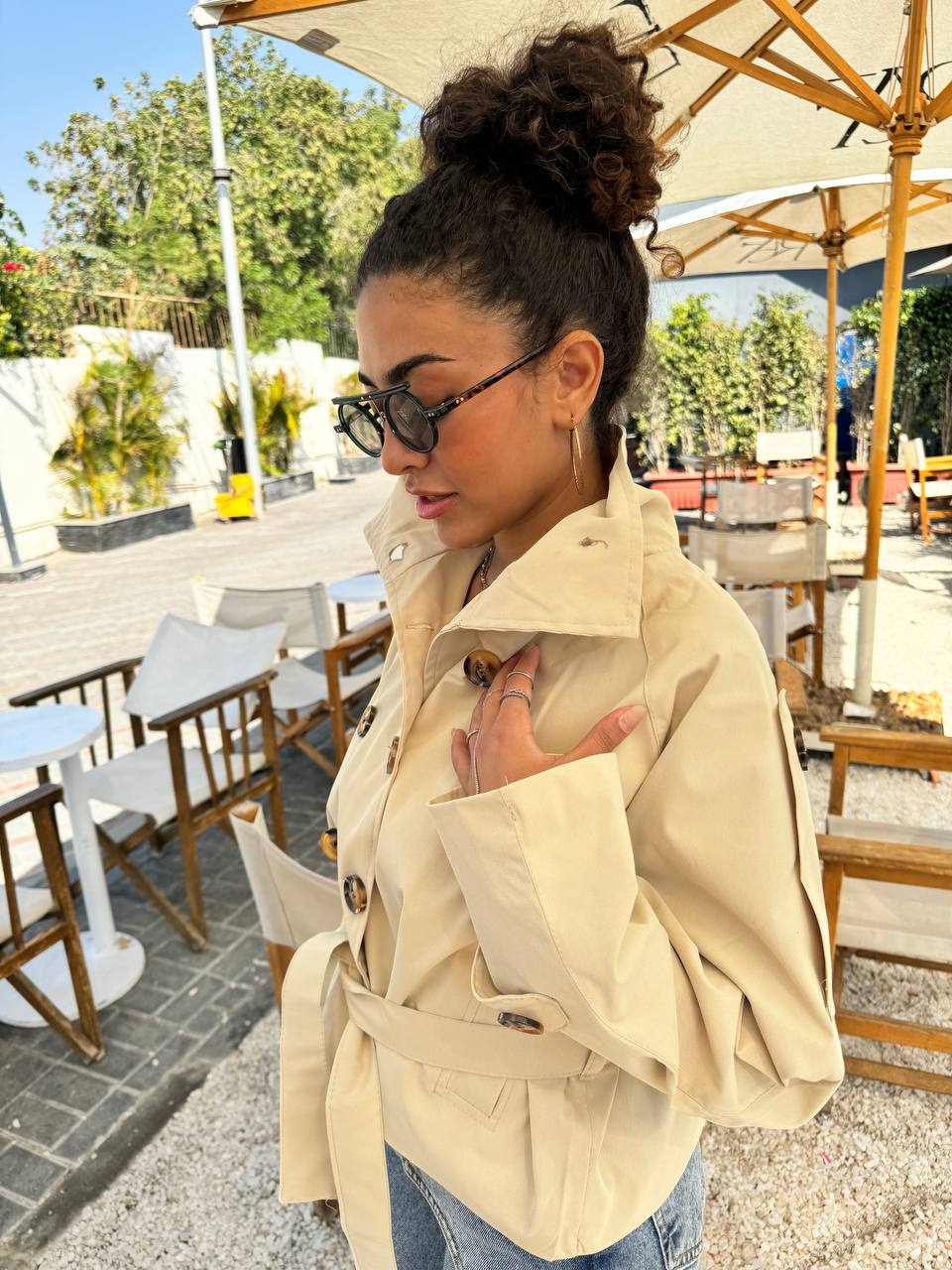Belted Trench Jacket
