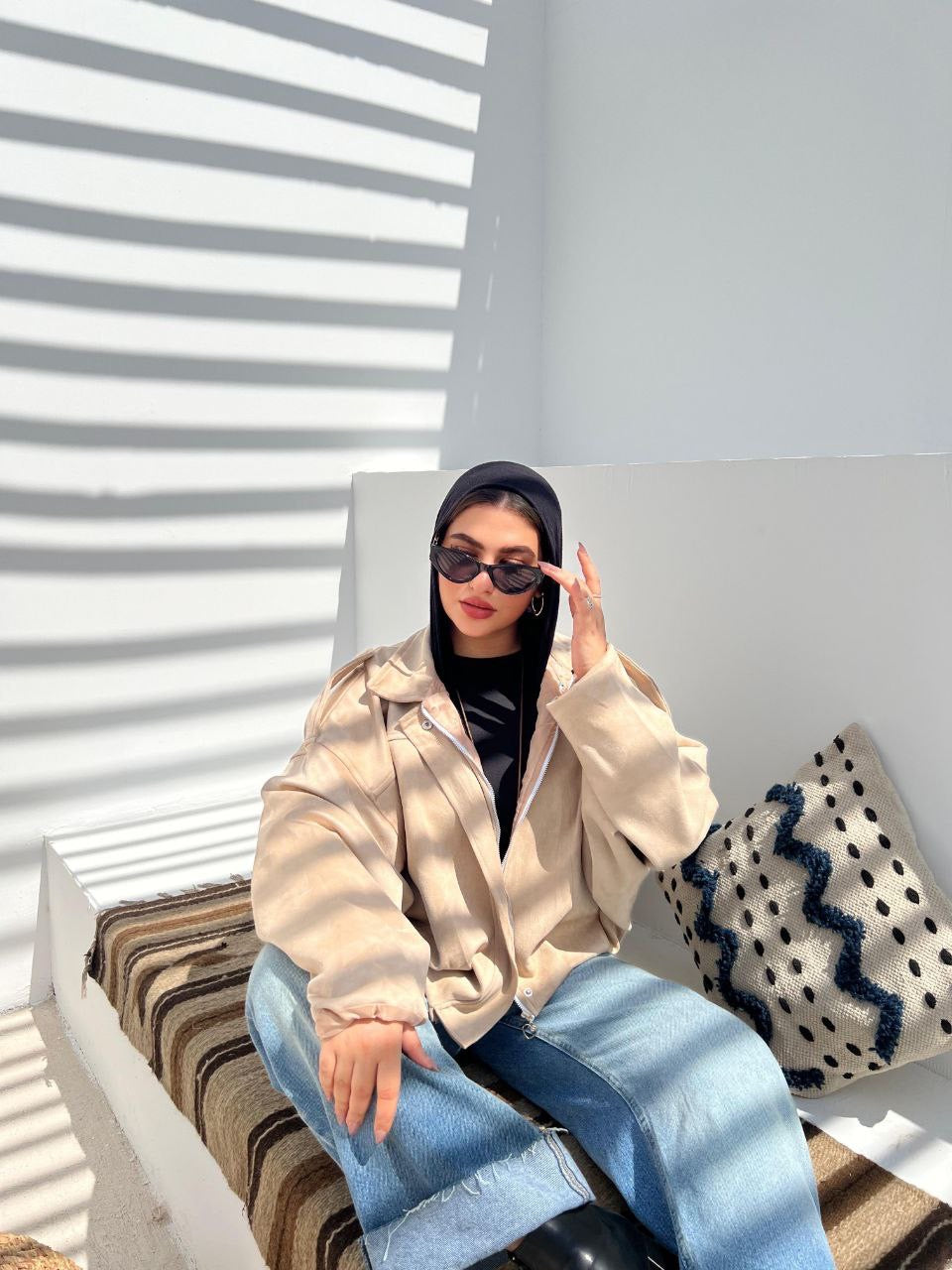 Oversized Suede Jacket