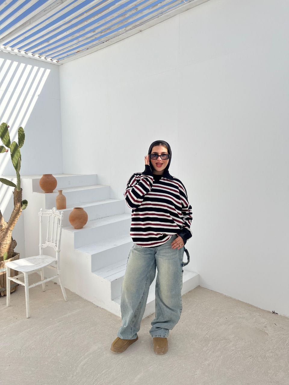 Striped Crewneck Pullover