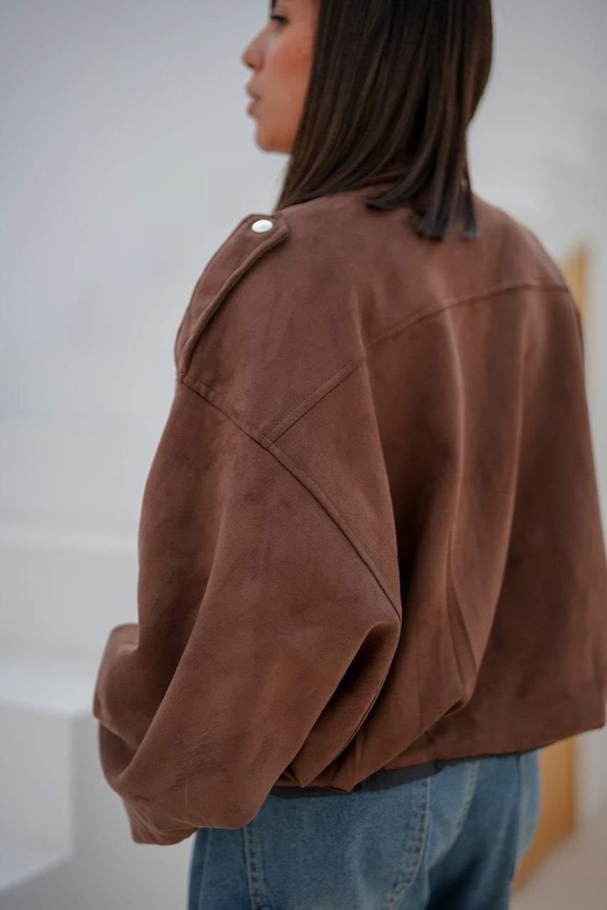 Oversized Suede Jacket