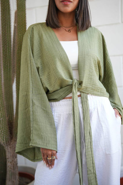 Wrap Kimono Blouse