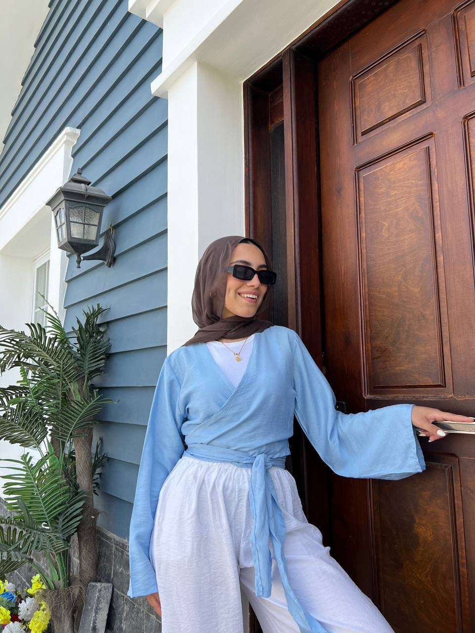 Effortless Wrap Blouse