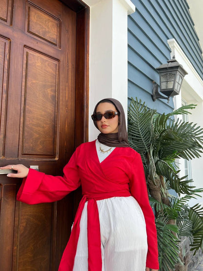 Effortless Wrap Blouse