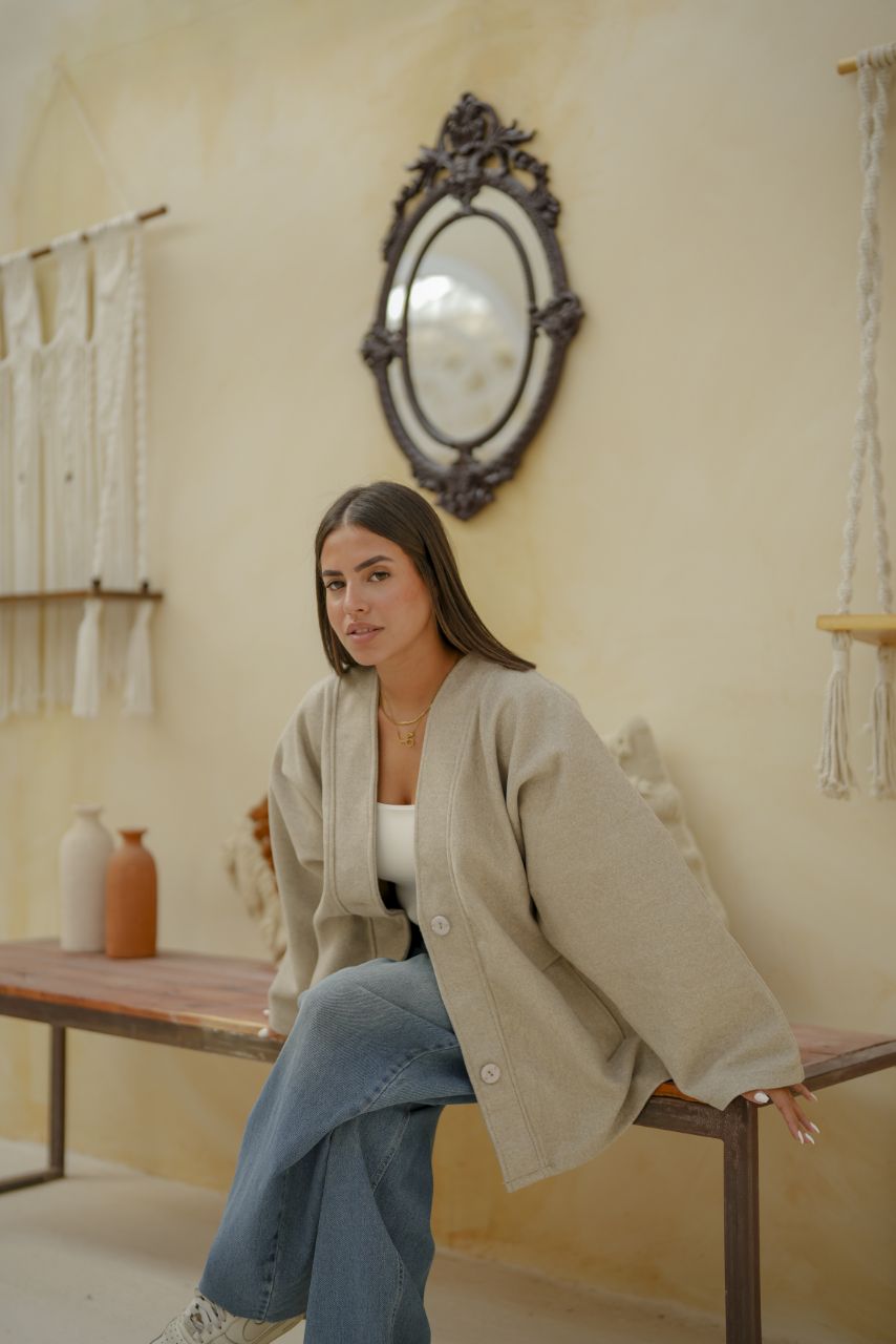 Wool Buttoned Jacket