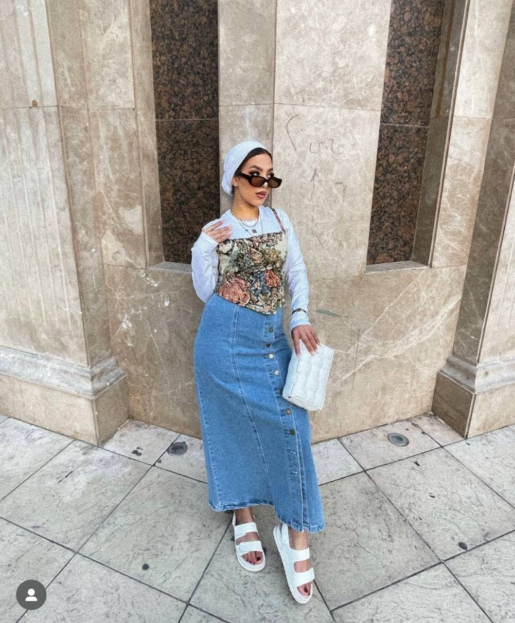 Denim skirt