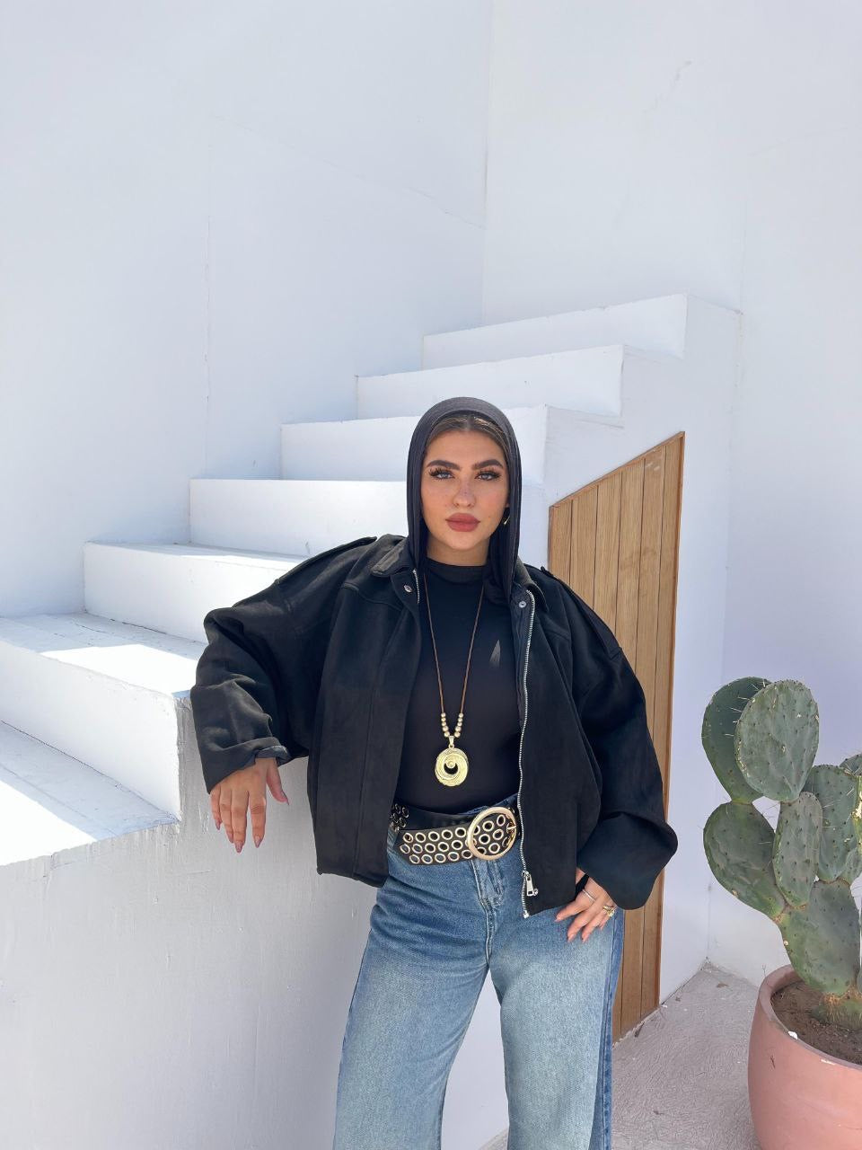 Oversized Suede Jacket