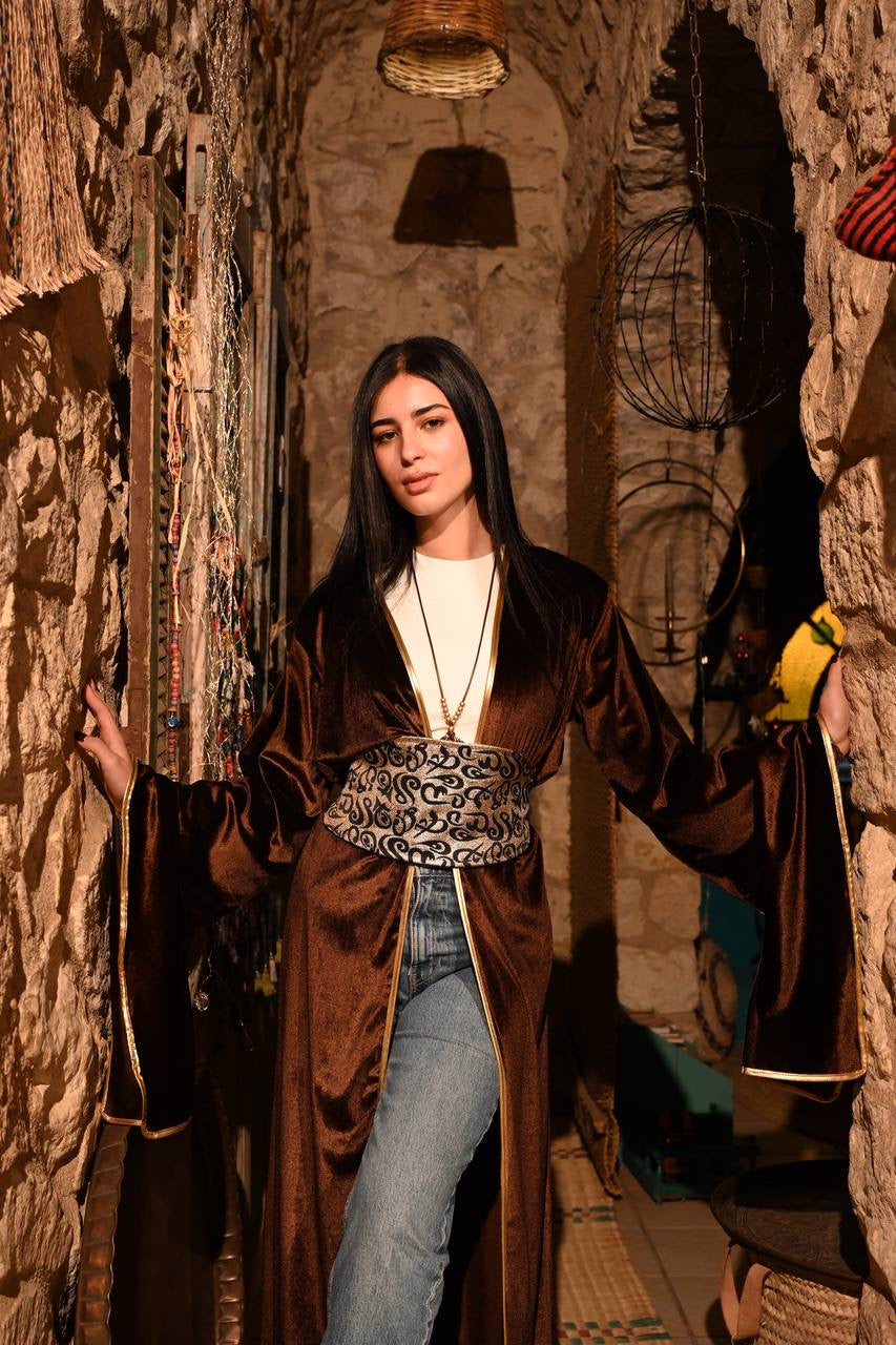 Golden calligraphy Kaftan